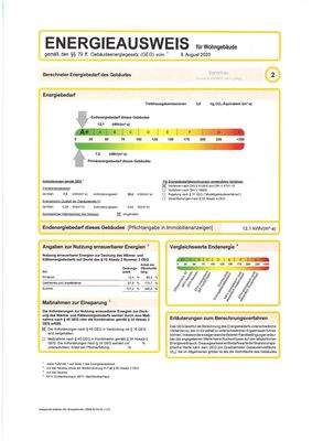 Auszug aus dem Energieausweis