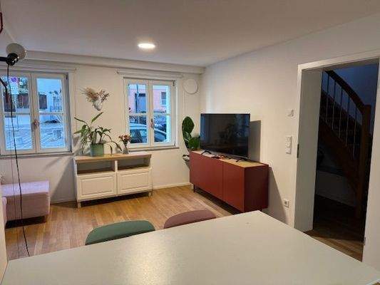 Blick zum Wohnbereich
