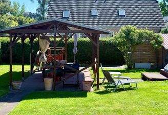 Überdachter Grillbereich