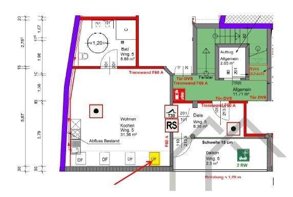 Grundriss Whg 5 3.OG