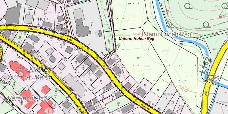 Liegenschaftskarte Poststraße 7 Rhaunen.png