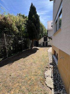 Garten mit Gartenhaus