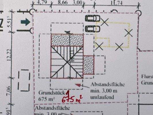 Grundstück 1    ca. 675 qm