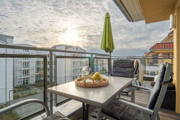 sonnige Dachterrasse