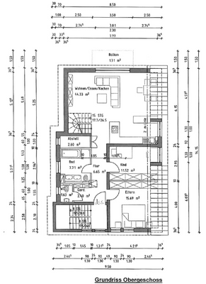 Grundriss Obergeschoss