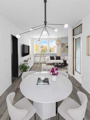 Blick zum Wohnzimmer visual.