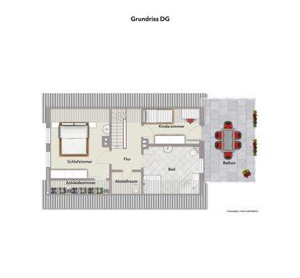 Grundriss DG - Wohnbeispiel - ohne Maßstab