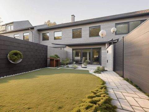 Garten mit Terrasse zum spielen und entspannen. Fo