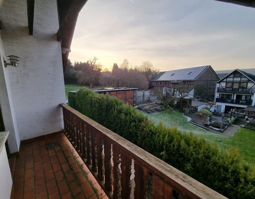 Ausblick vom Balkon