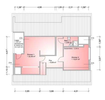 Grundriss Dachgeschoss