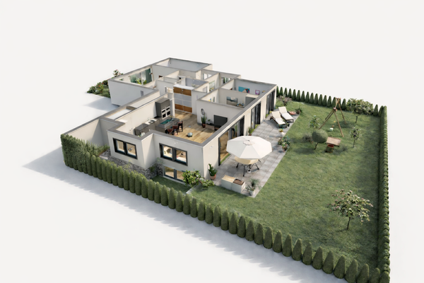 Visualisierung Garten EG