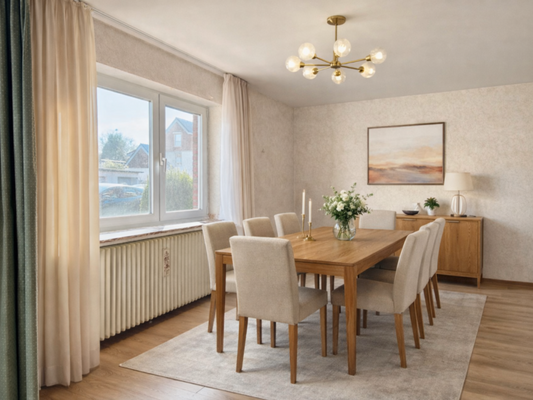 Esszimmer am Wohnzimmer EG - Homestaging