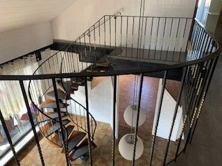 Wendeltreppe im Ess- Wohnzimmer