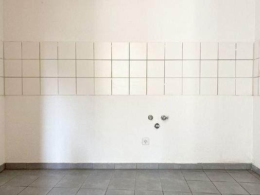 Küche mit Fliesenspiegel