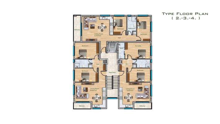 New Apartments Near Universities and the Beach in Gazimağusa