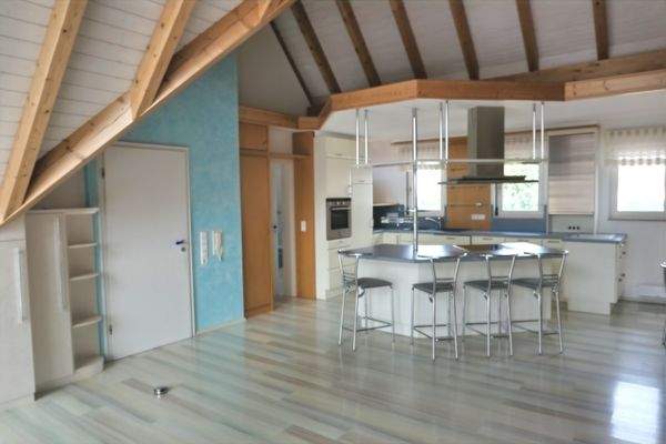 Haus Nr 1: DG-Wohnung Wohnbereich/Küche