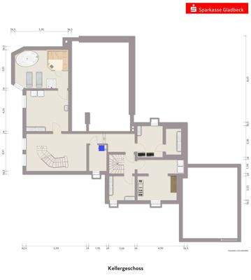 Exposeplan Kellergeschoss