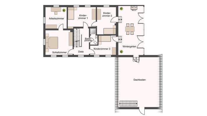 Grundriss Obergeschoss