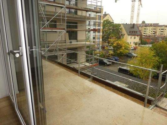 Balkon Blick Innenhof