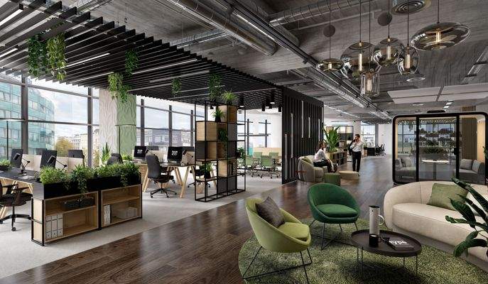 Visualisierung Kant Center - Office