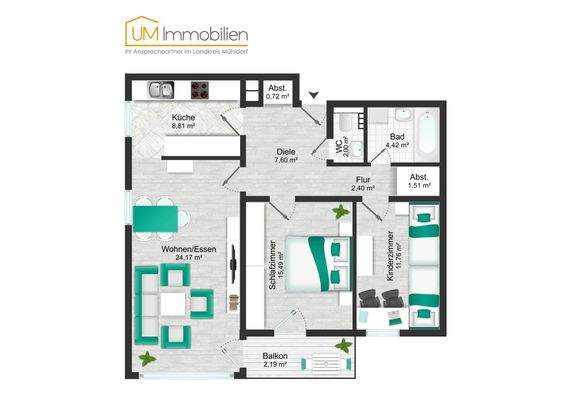 GrundR 3 Zi Erdgeschoss