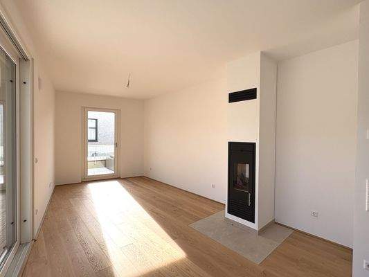 Wohnbereich mit Kaminofen