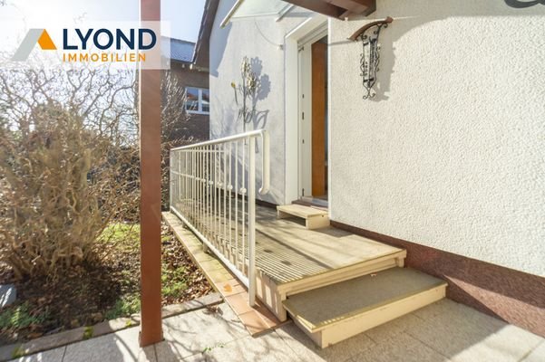 Gartenzugang durch Schlafzimmer
