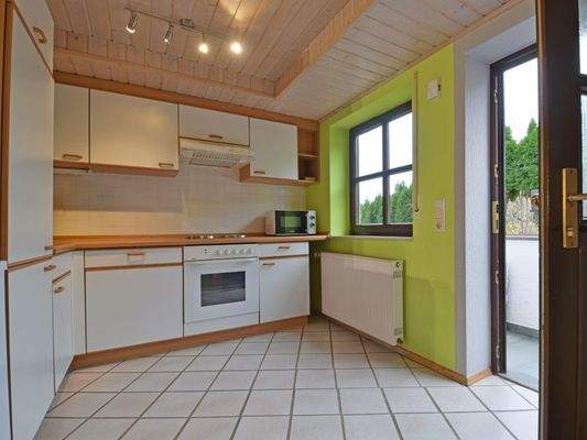 Der erste Zugang führt in das Appartement...