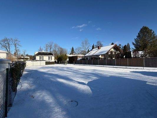 Grundstück im Winter