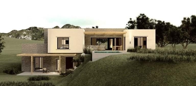 Kreta, Episkopi: Neubau-Projekt! Fabelhafte Villa mit Pool und Meerblick zu verkaufen