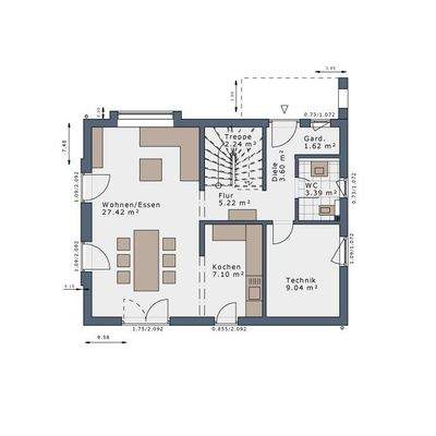 Grundriss Erdgeschoss