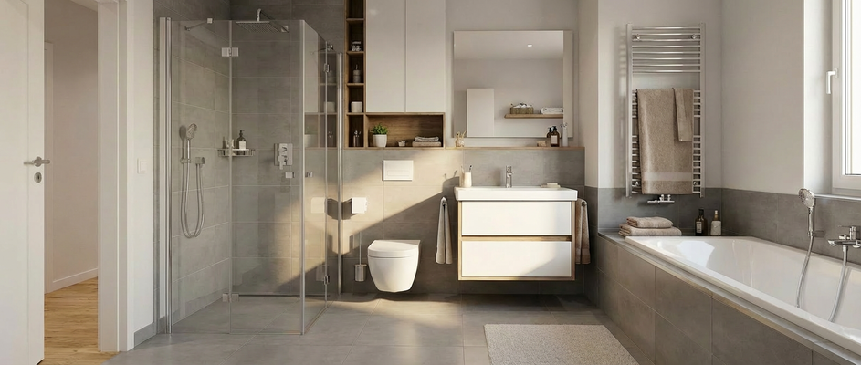 Badezimmer Einrichtungsbeispiel