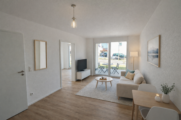 Wohn-Esszimmer - eingerichtet