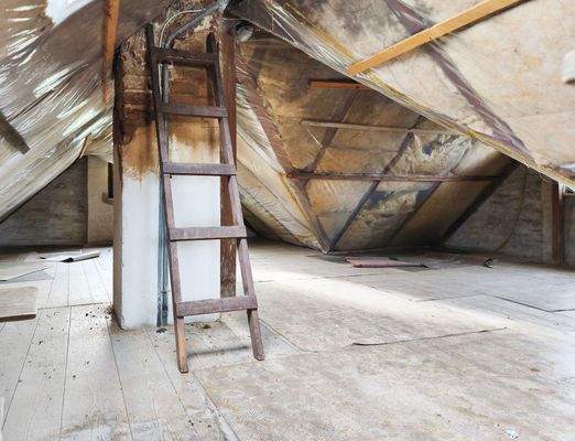 Dachboden vollständig gedämmt