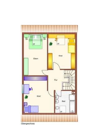 Immogrundriss Obergeschoss