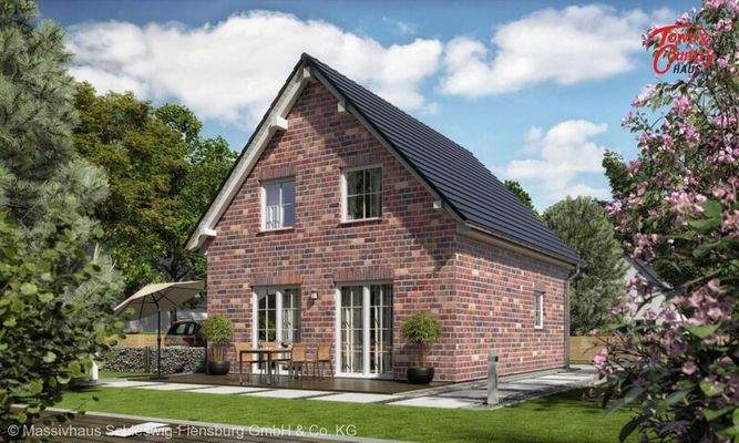 Ansicht Garten Verblendfassade