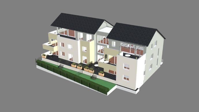 Vierzimmerwohnung in Ortenberg. Für alle Altersgruppen hervorragend geeignet (Aufzug, Tiefgarage, gute örtliche Versorgungslage). Fertigstellung 2024.