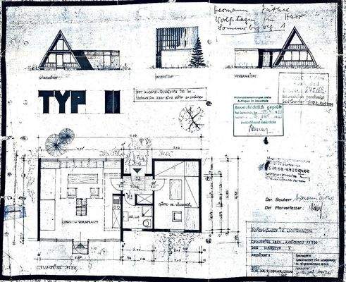 7079 Grundriss_Ansichten - 1967 - Haustyp II