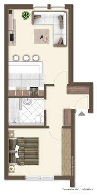 Grundriss 1.OG links Nr. 2