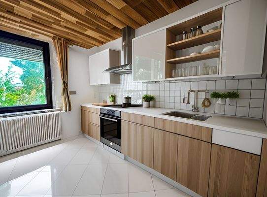 Küche -Erdgeschoss Homestaging