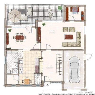 Erdgeschoss - Exposéplan - Skizze
