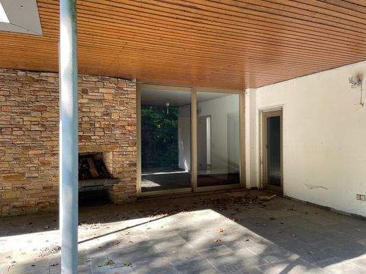 Terrasse  Außenkamin