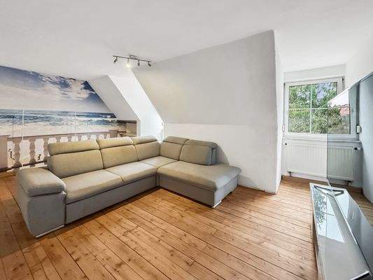 Wohnzimmer im Dachgeschoss