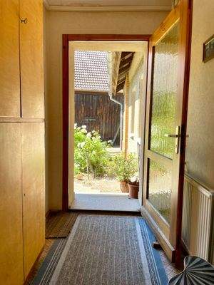 Zugang Diele zum Hof / Garten 