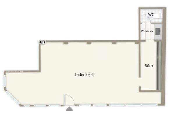 Grundriss Ladenlokal