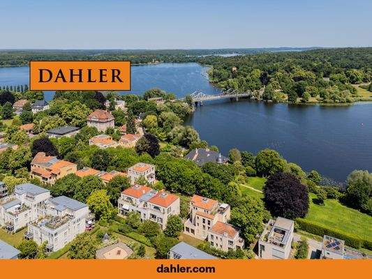 Panorama über die Havel bis zur Glienicker Brücke