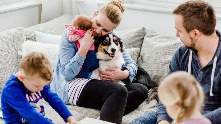 Familienzeit im Eigenheim