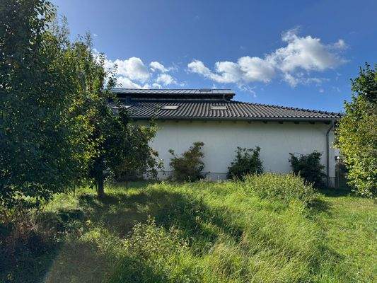 Rückansicht im Garten