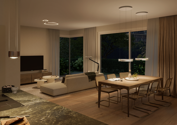 Wohnzimmer Abendstimmung