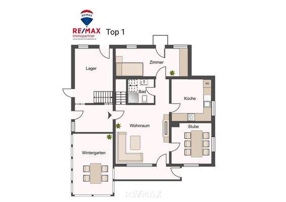 Grundriss  Top 1 derzeit Eigennutzung